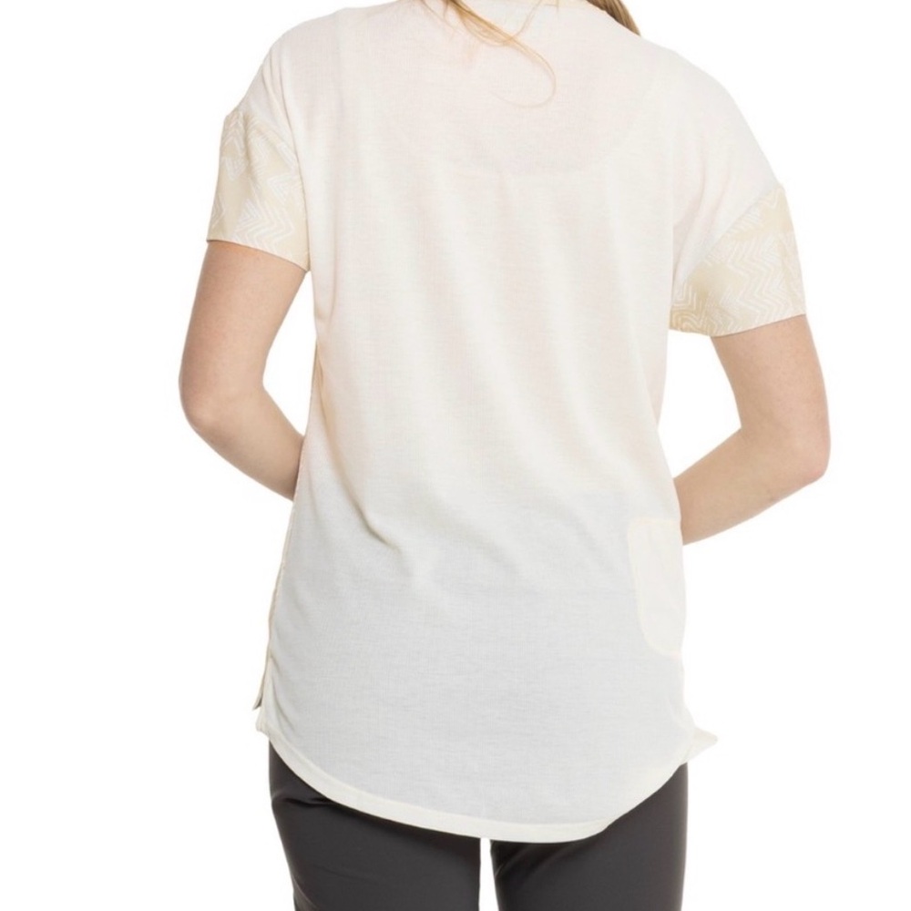 NWT ROYAL ROBBINS Spotless Evolution Short Sleeve Shirt Crème Acadia Sz Medium - Picture 6 of 12